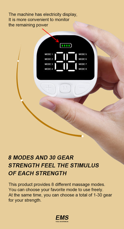 High-Waist EMS Yoga Short Leggings with Multi-Control Massage