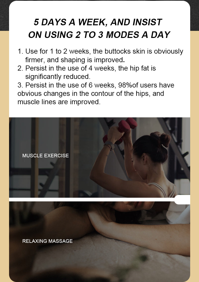 High-Waist EMS Yoga Short Leggings with Multi-Control Massage