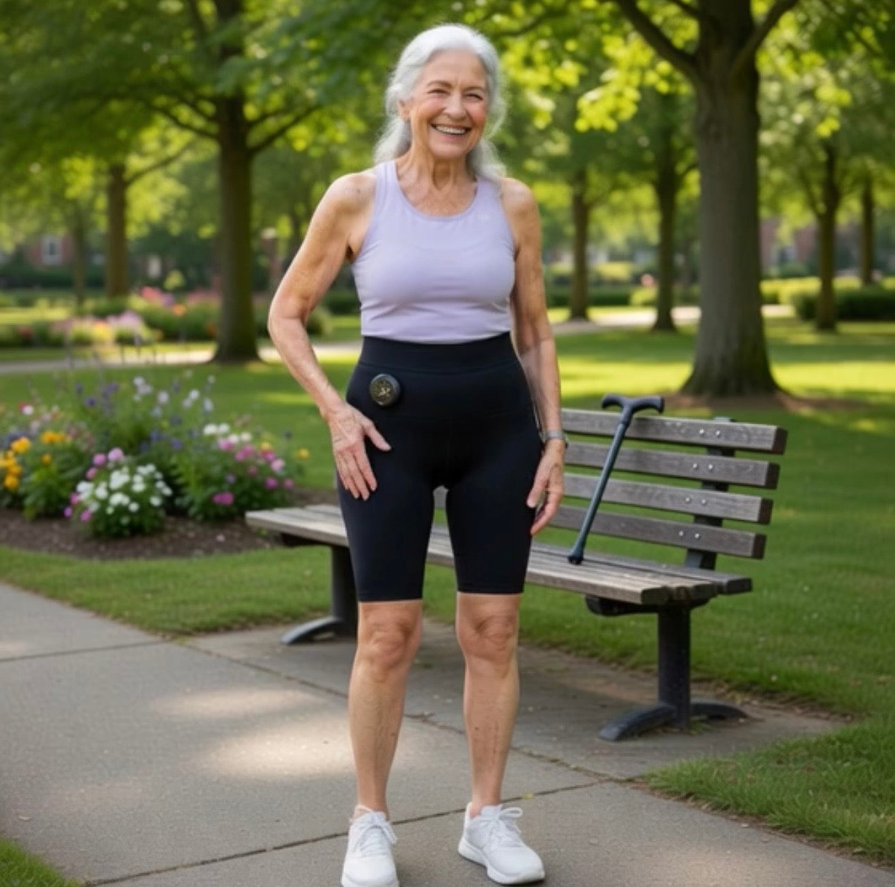 High-Waist EMS Yoga Shorts( Hip+Pelvic)