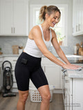High-Waist EMS Yoga Shorts(Core + Hip + Pelvic)